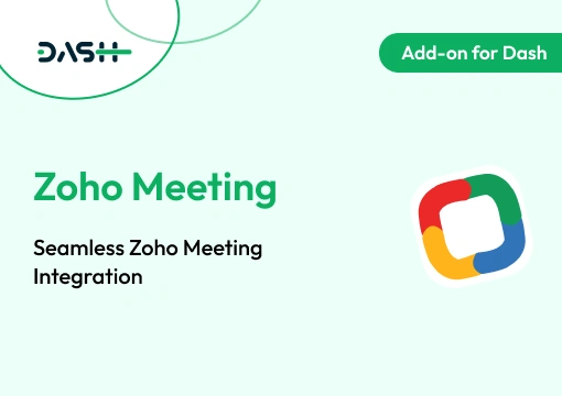 Zoho Meeting – Dash SaaS Add-On