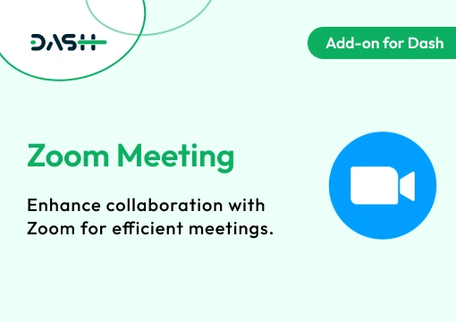 Zoom Meeting – Dash SaaS Add-On