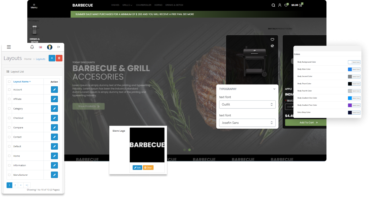 Barbecue Opencart Theme - WorkDo