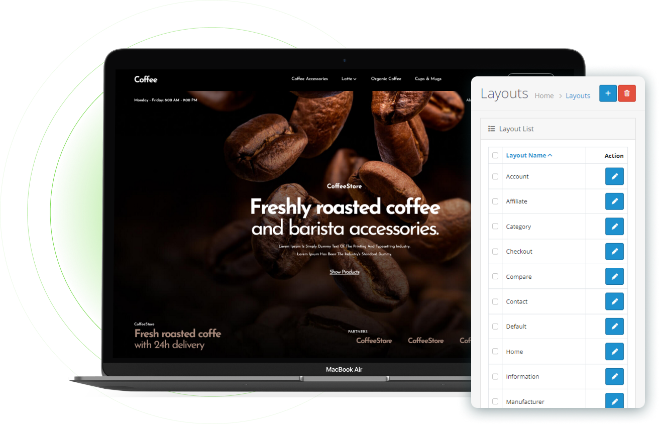 Coffee Opencart Theme - WorkDo