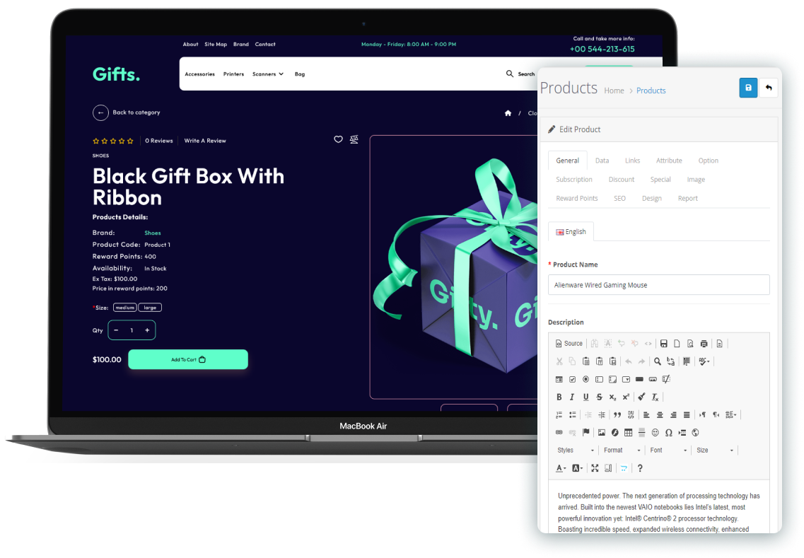 Gifts Opencart Theme - WorkDo