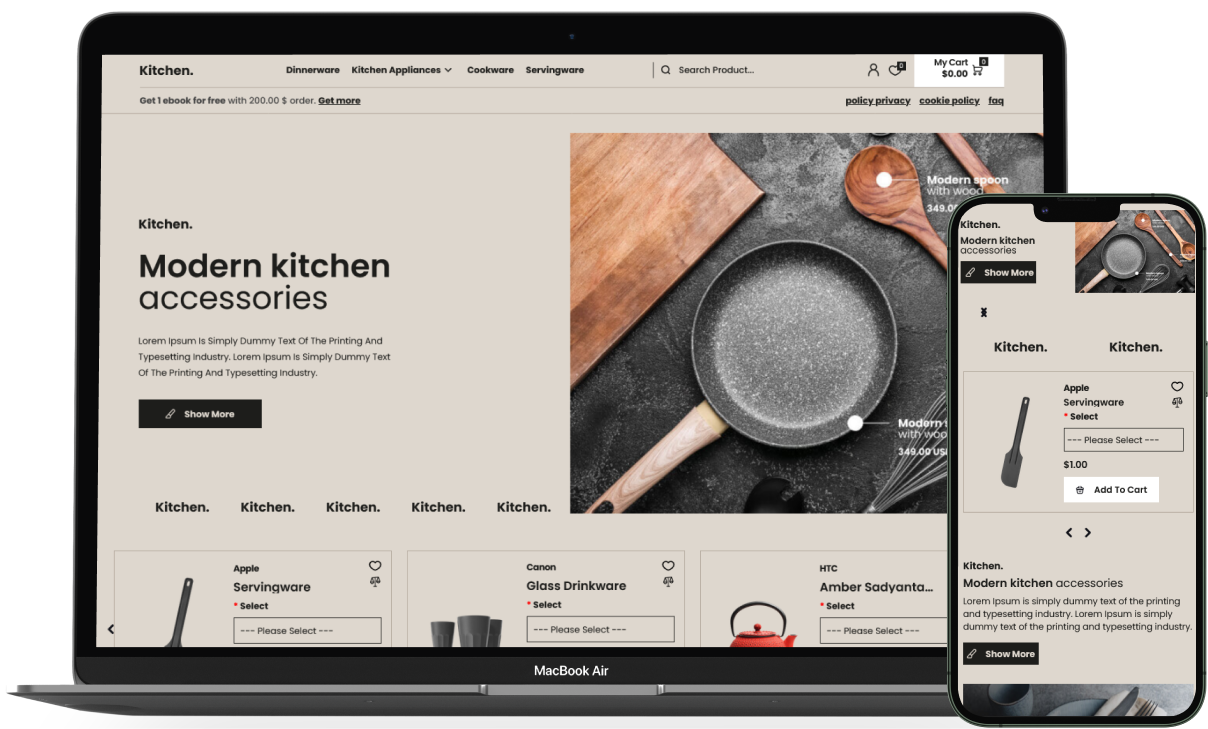 Kitchen Opencart Theme-WorkDo