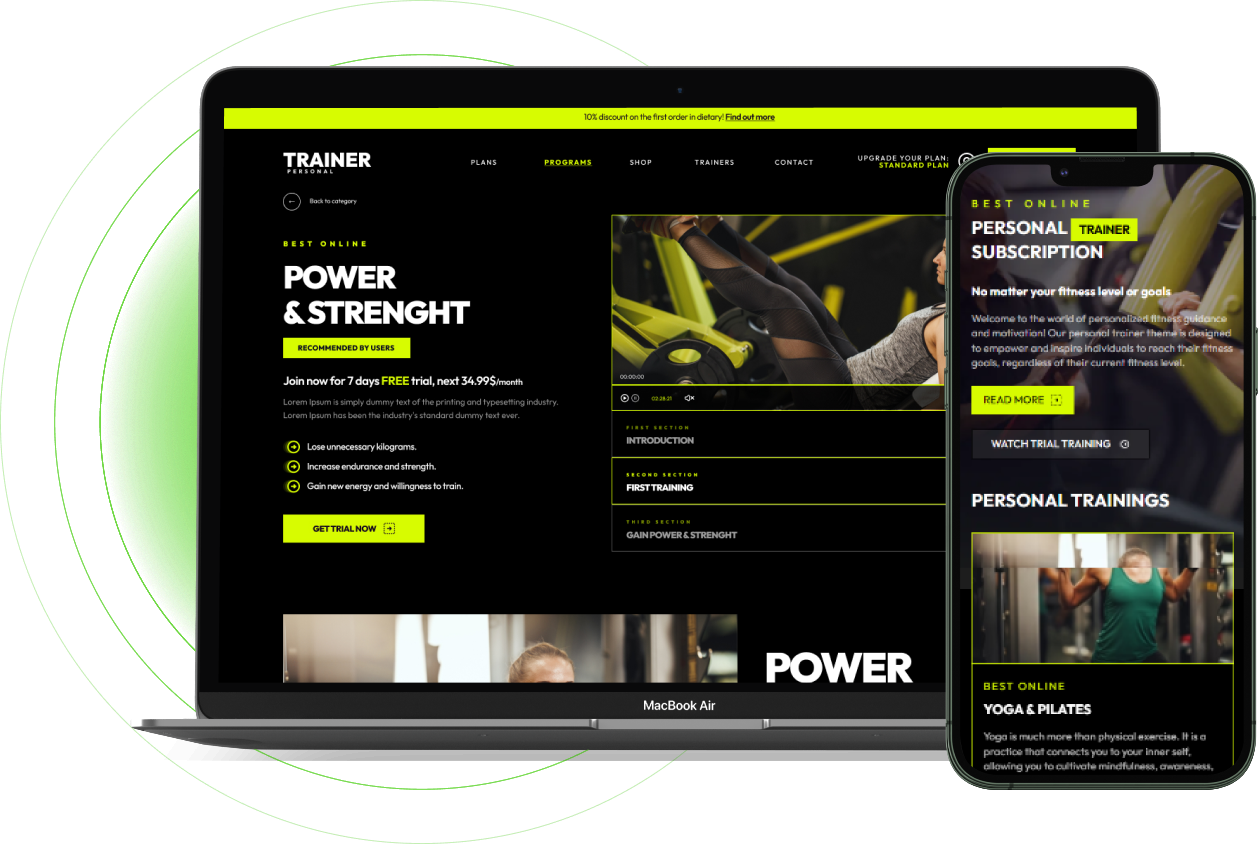 Personal Trainer Opencart Theme - WorkDo