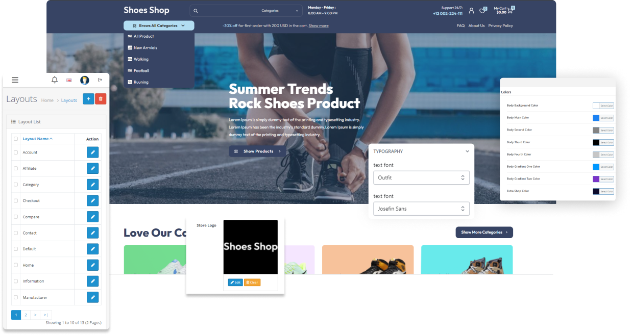 Shoes Opencart Theme - WorkDo