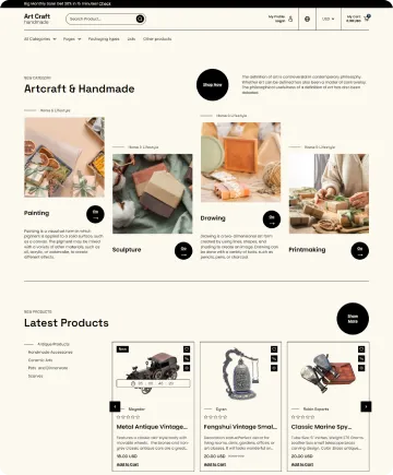 Artcraft Handmade Shopify Theme