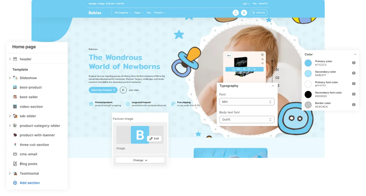 Babies Shopify Theme - WorkDo