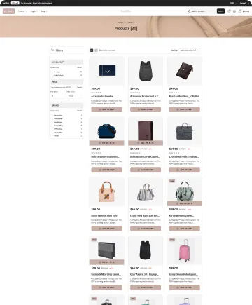 Bagbliss Shopify Theme