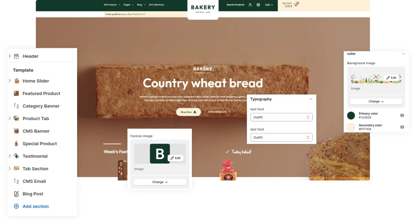 Bakery Shopify Theme - WorkDo