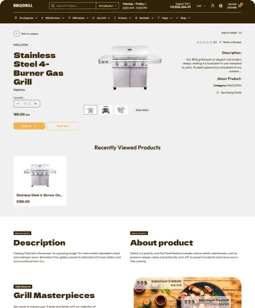 BBQgrill Shopify Theme