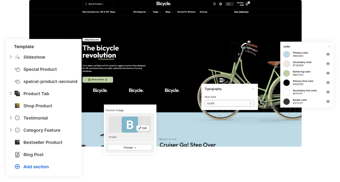 Bicycles Shopify Theme - WorkDo