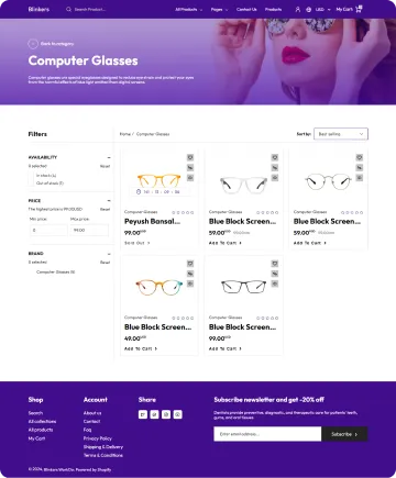 Blinkers Shopify Theme