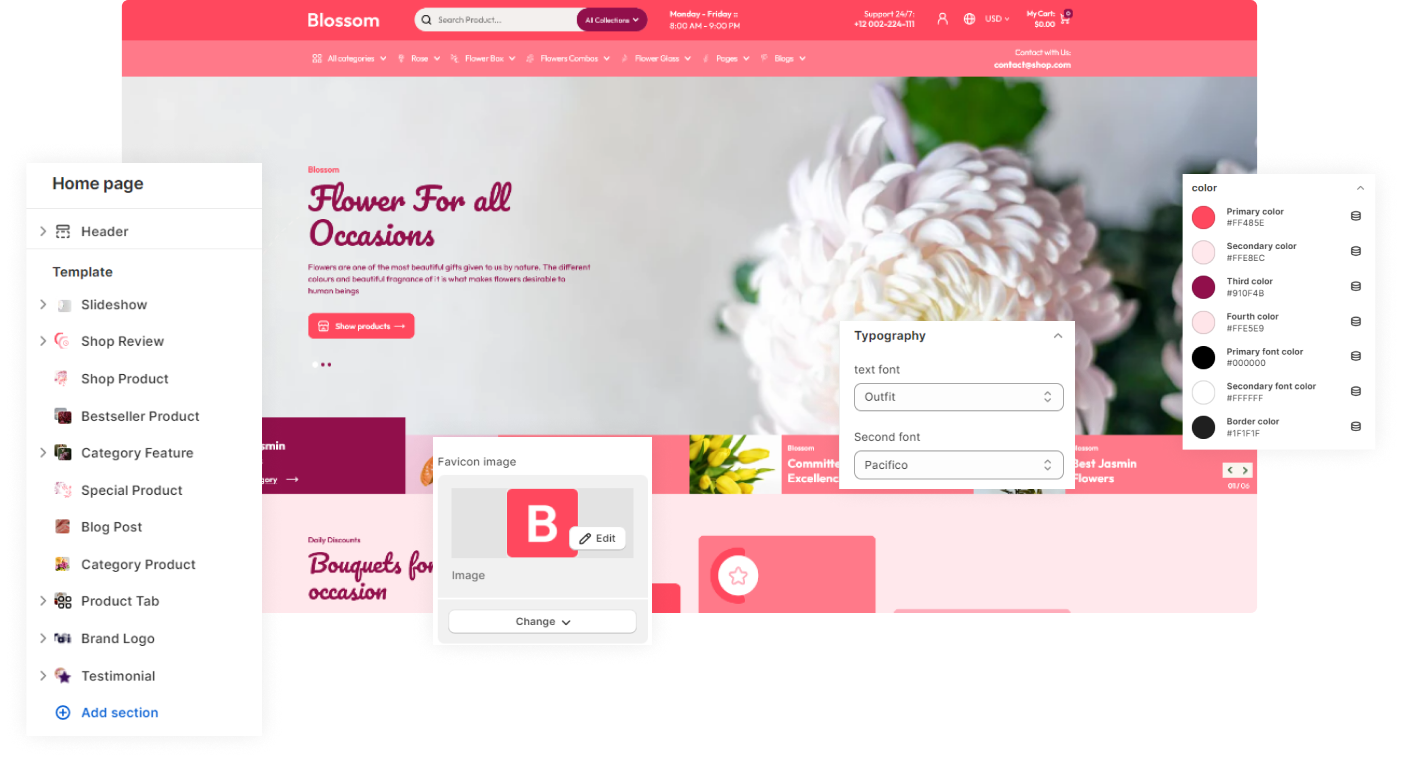 Blossom Shopify Theme - WorkDo