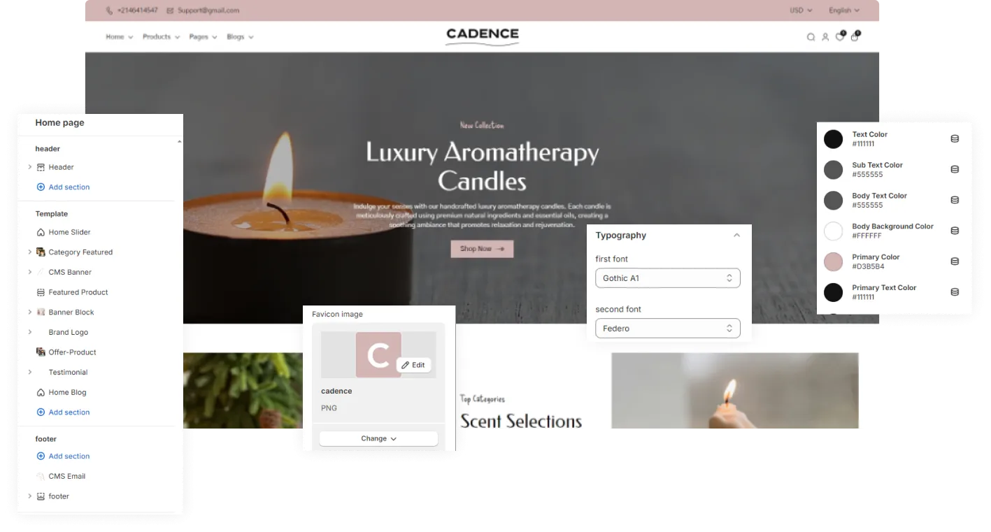 Cadence Shopify Theme - WorkDo