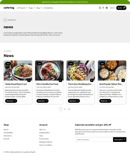 Catering Shopify Theme
