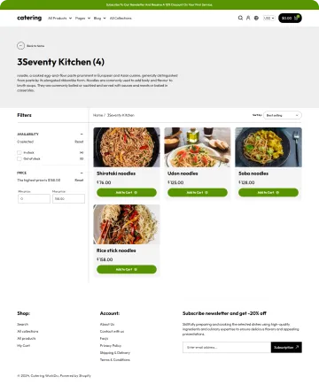 Catering Shopify Theme