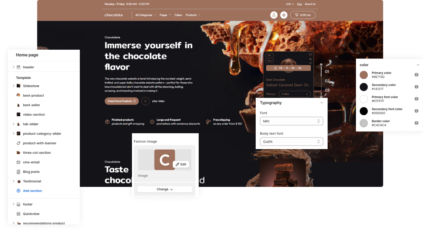 Chocolate Shopify Theme - WorkDo