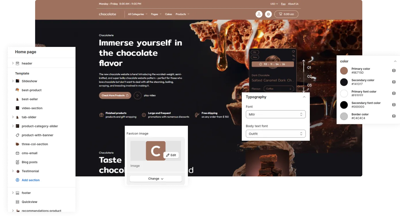 Chocolate Shopify Theme - WorkDo