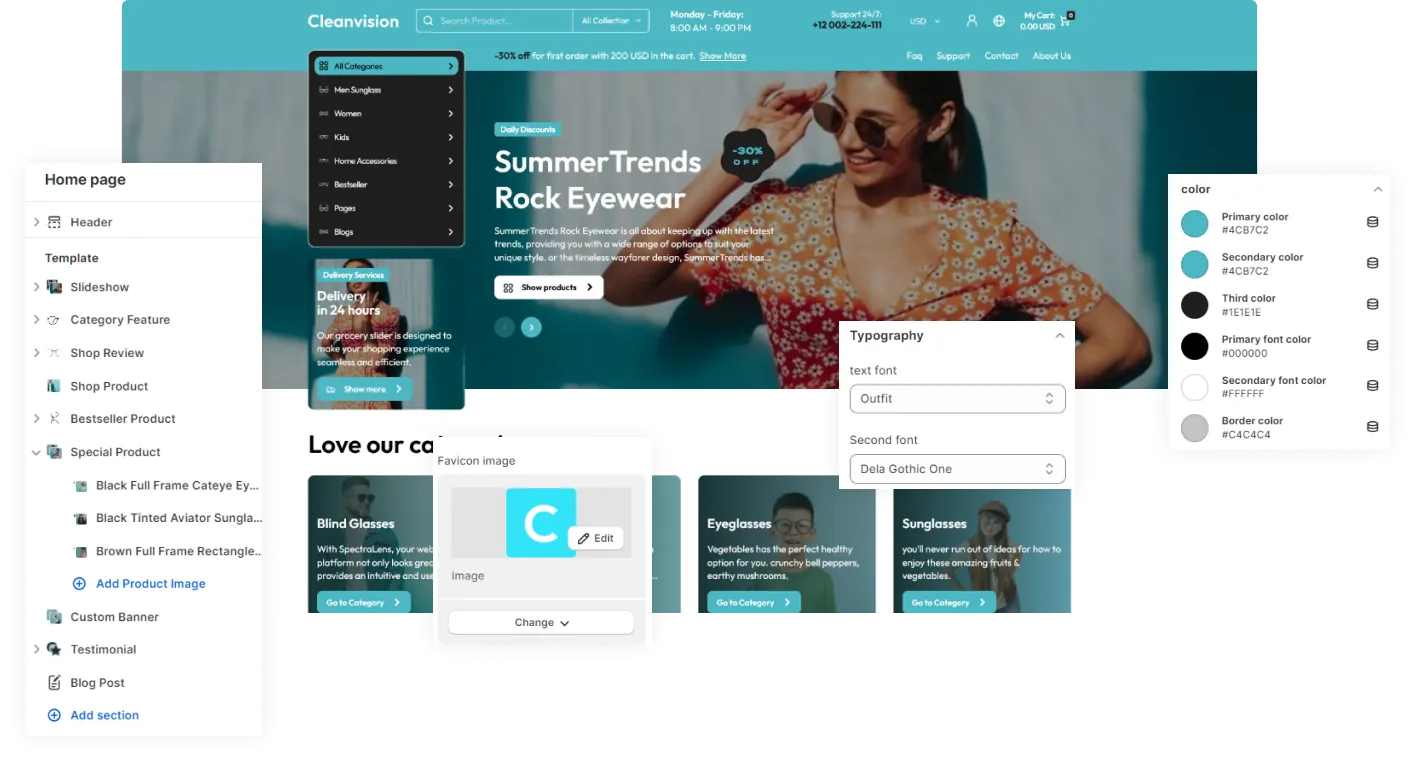 Cleanvision Shopify Theme - WorkDo
