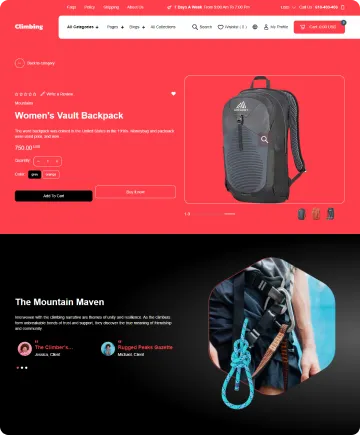 Climbing Shopify Theme