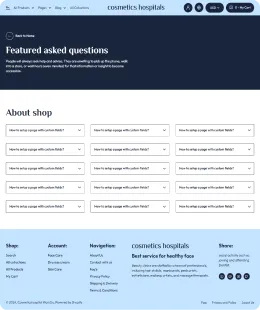 Cosmetics Hospitals Shopify Theme