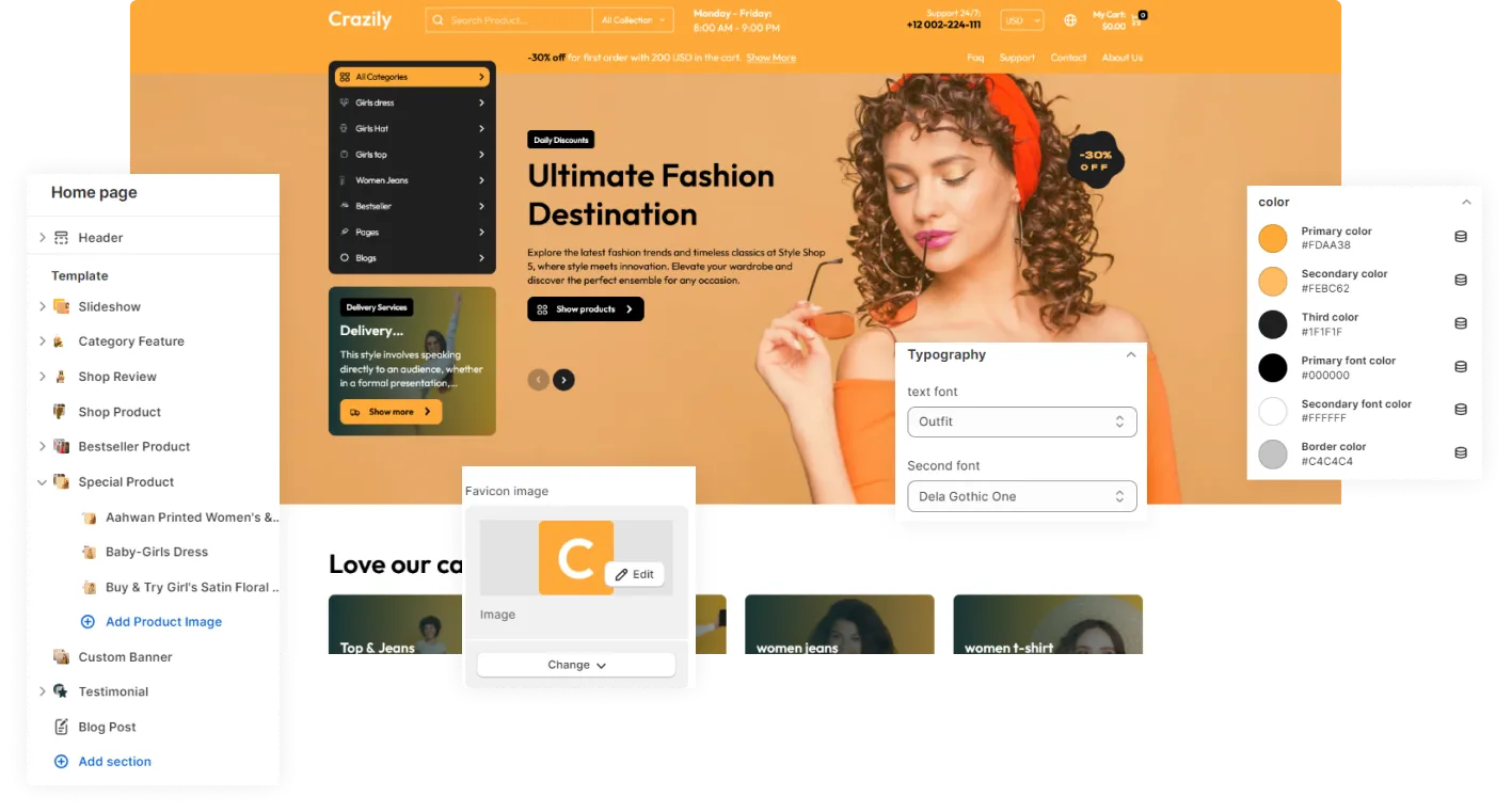 Crazily Shopify Theme - WorkDo