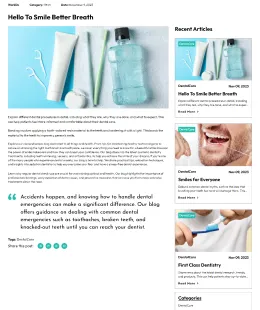 DentalCare Shopify Theme