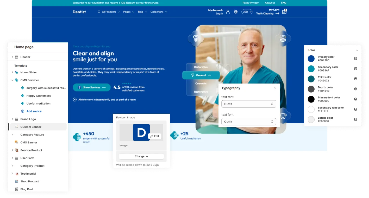Dentist Shopify Theme - WorkDo