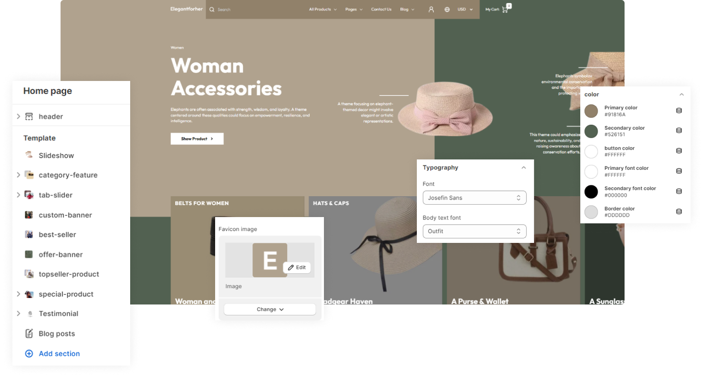 Elegant For Her Shopify Theme - WorkDo