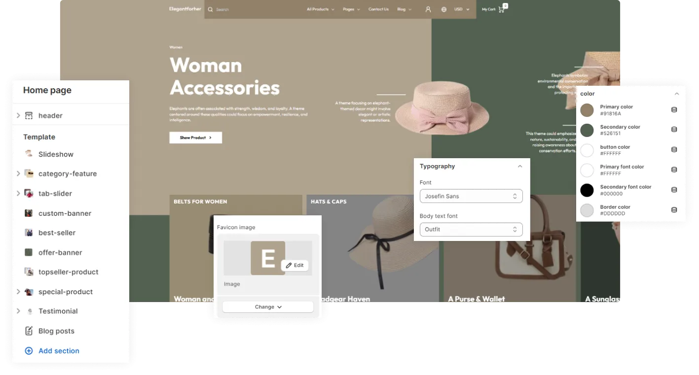 Elegant For Her Shopify Theme - WorkDo