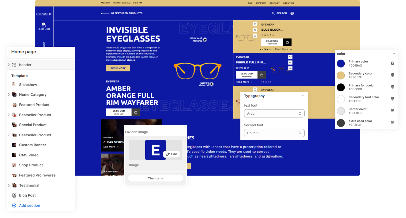 Eyesight Shopify Theme - WorkDo