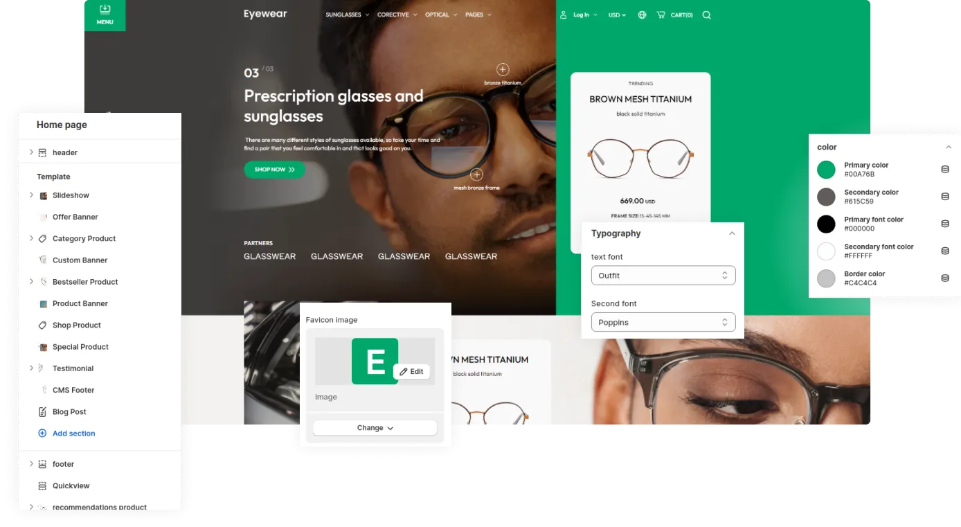 Eyewear Shopify Theme - WorkDo