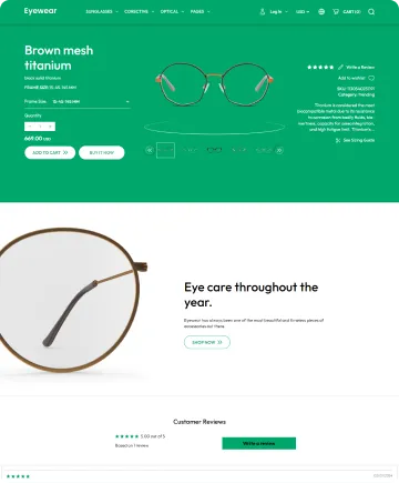 Eyewear Shopify Theme