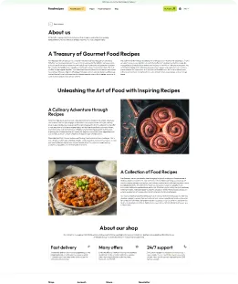Food Recipes Shopify Theme
