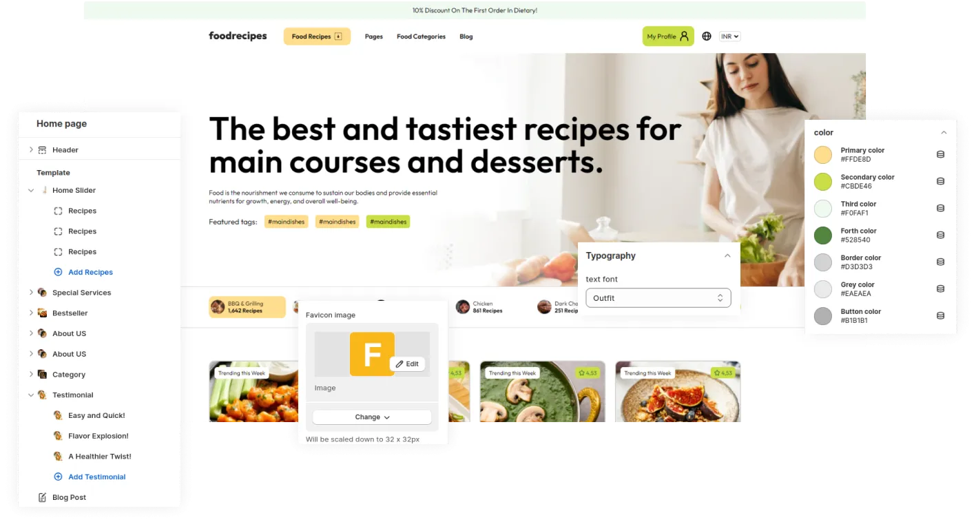 Food Recipes Shopify Theme - WorkDo