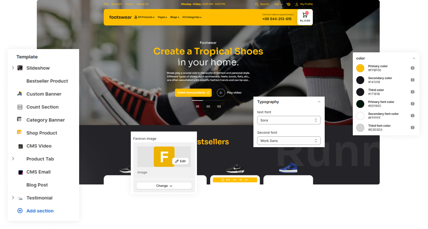 Footswear Shopify Theme - WorkDo
