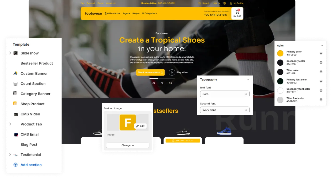 Footswear Shopify Theme - WorkDo