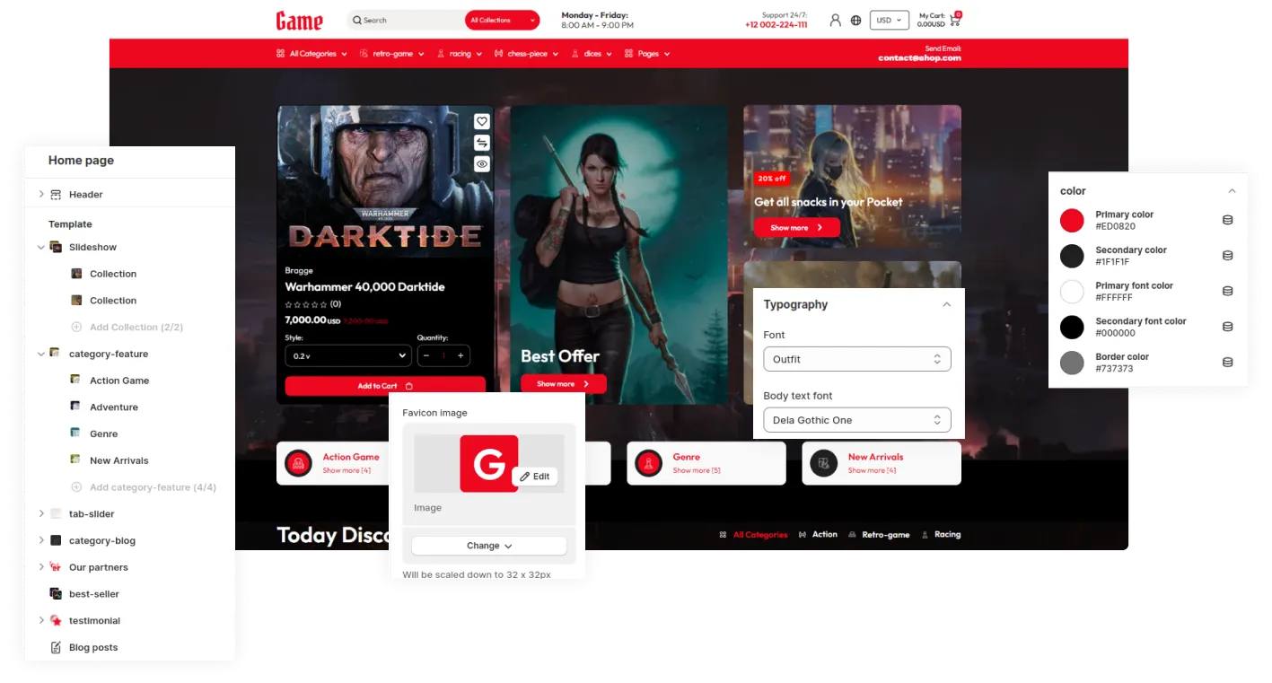 Game Shopify Theme - WorkDo