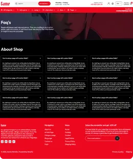 Game Shopify Theme