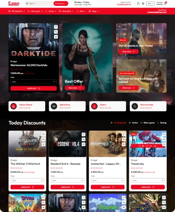 Game Shopify Theme