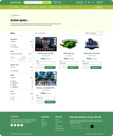 Gameness Shopify Theme