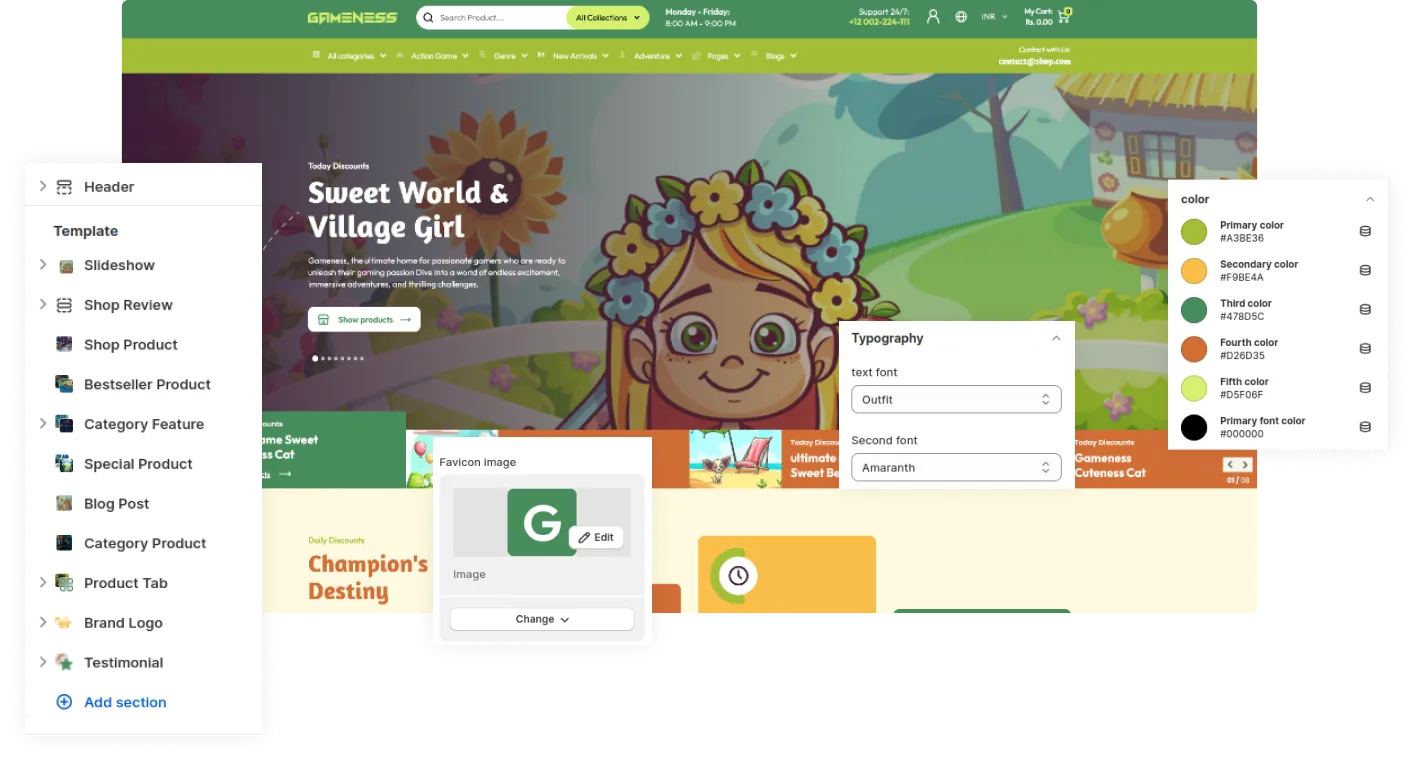 Gameness Shopify Theme - WorkDo