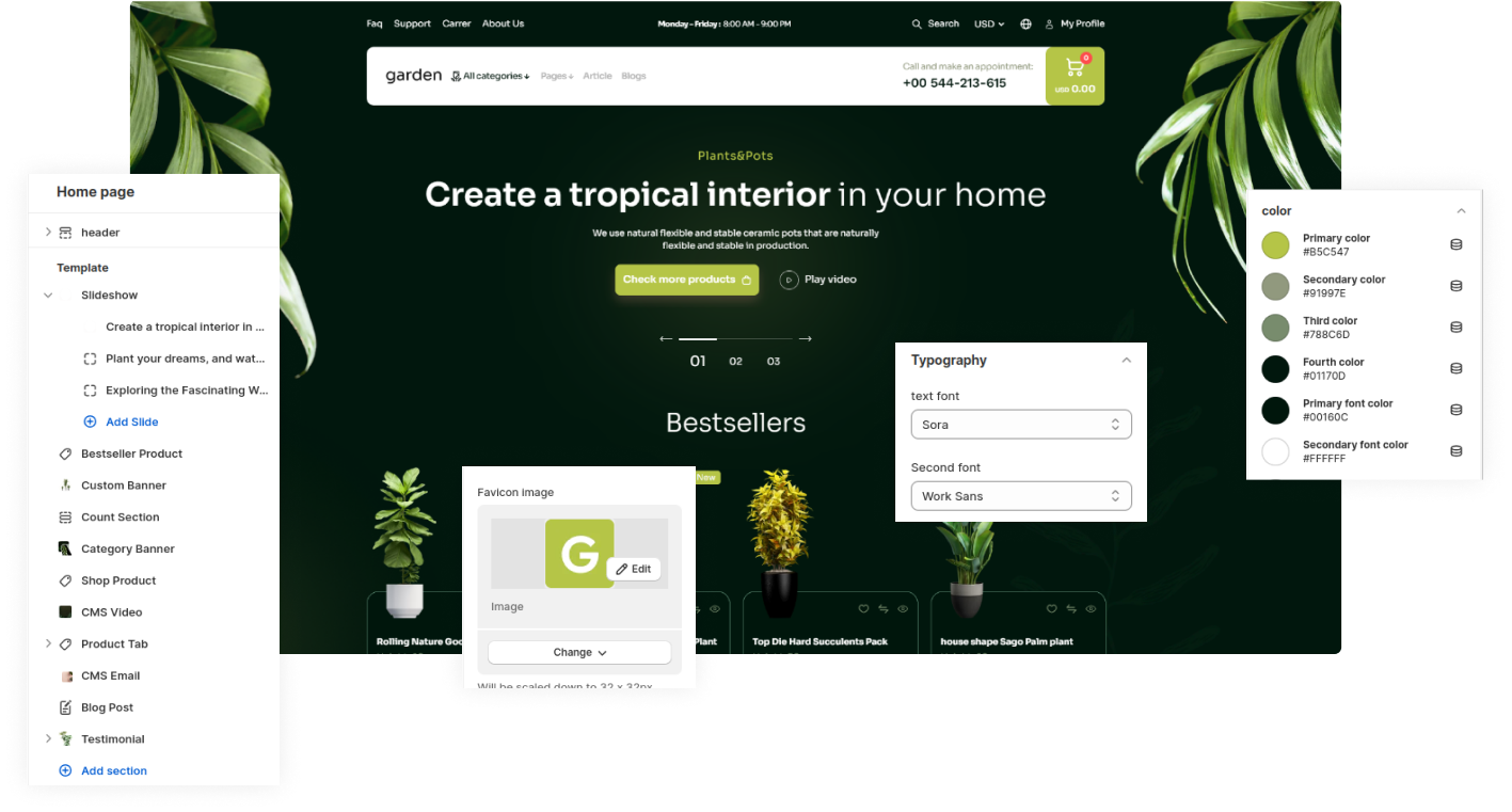 Garden Shopify Theme - WorkDo