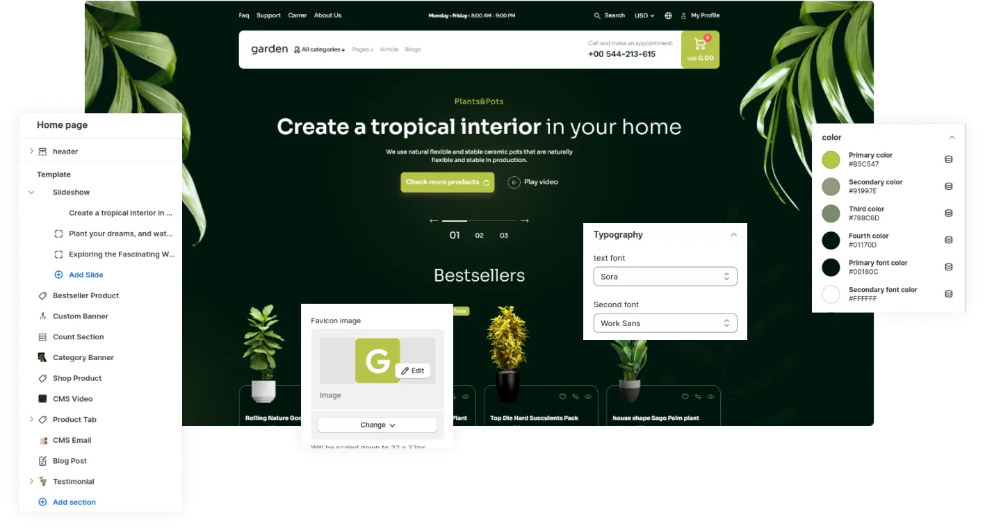 Garden Shopify Theme - WorkDo
