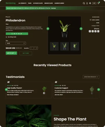 Gardening Shopify Theme