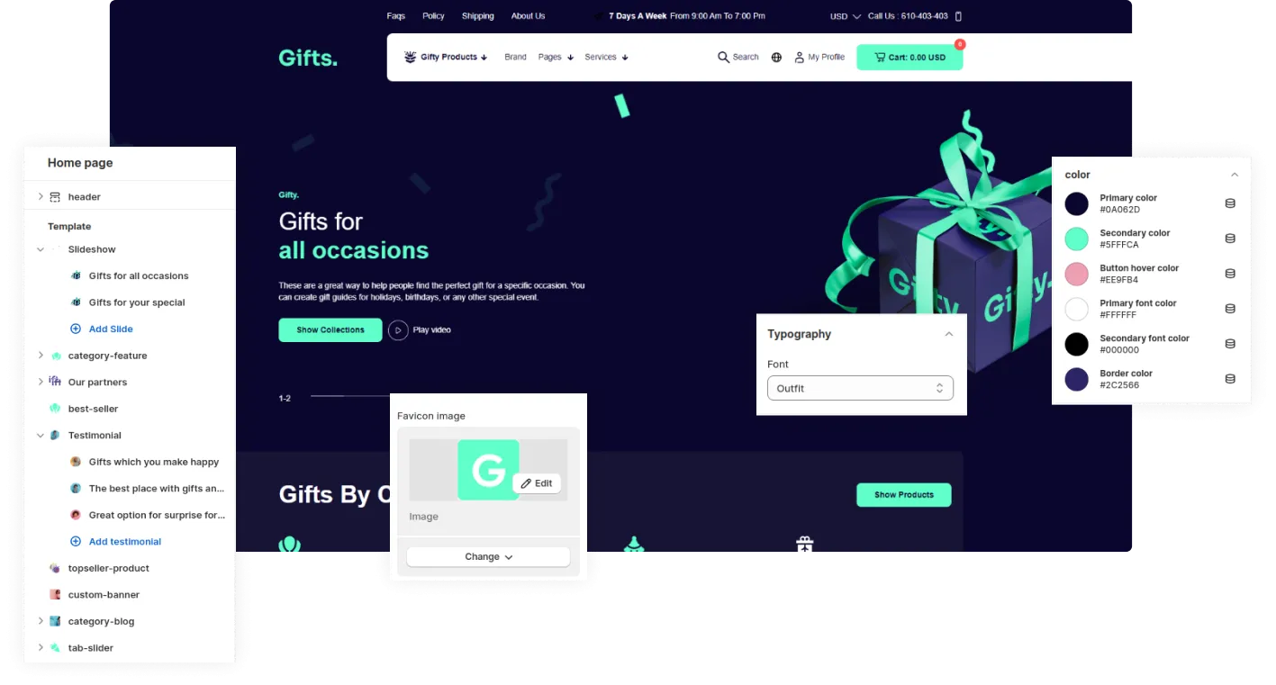 Gifts Shopify Theme - WorkDo