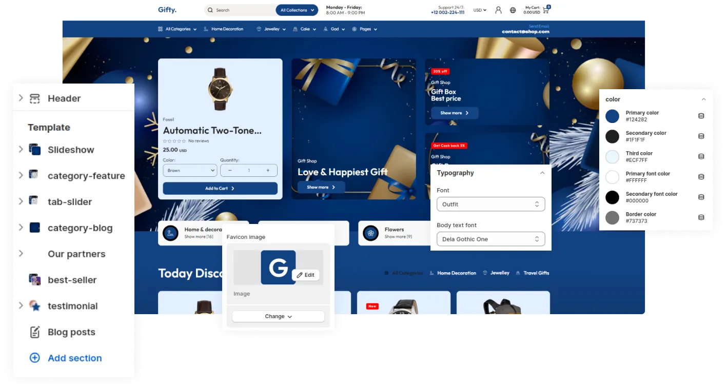 Gifty Shopify Theme - WorkDo