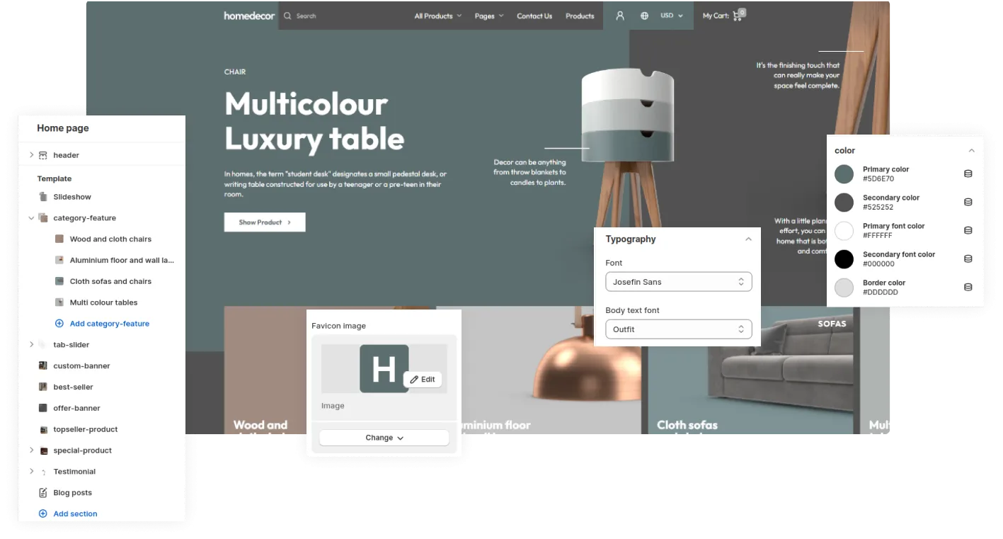 Home Decor Shopify Theme - WorkDo