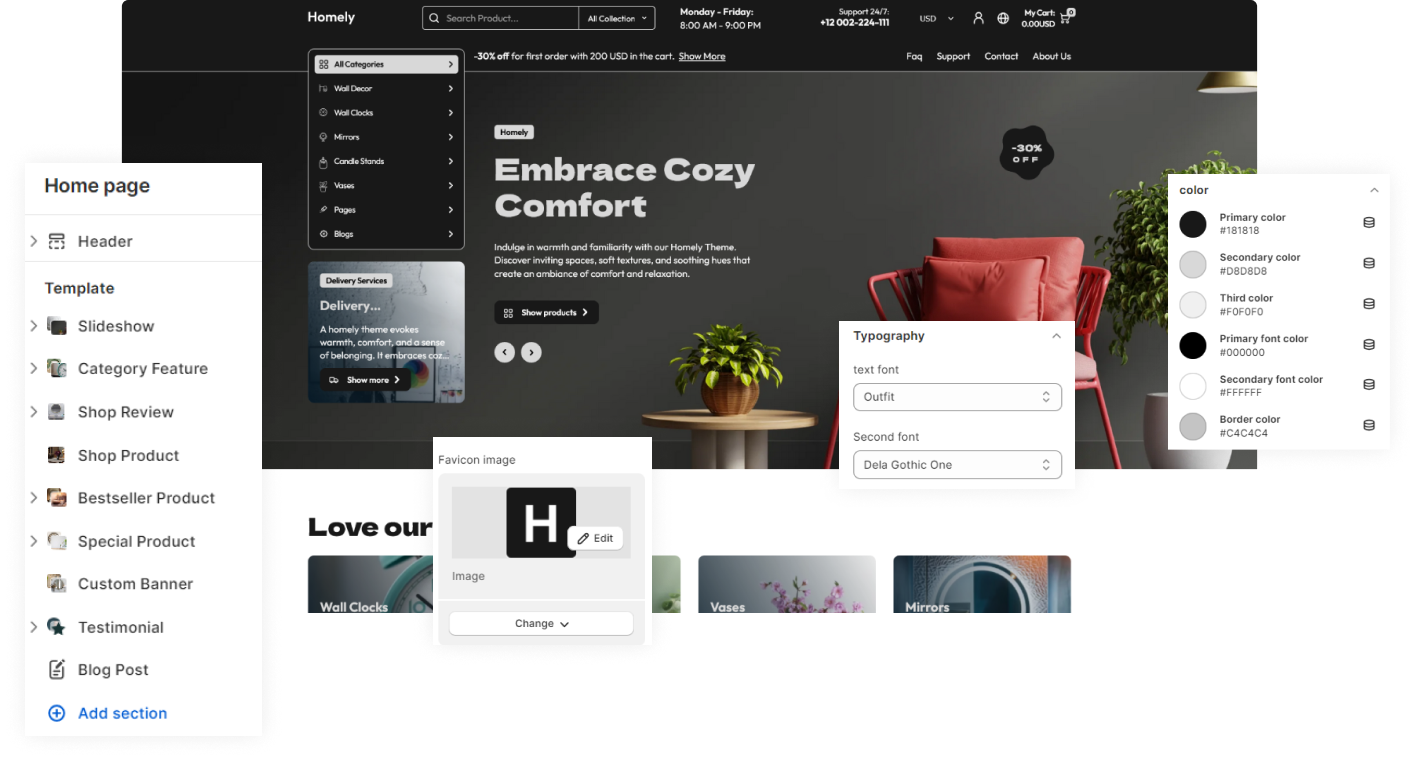 Homely Shopify Theme - WorkDo