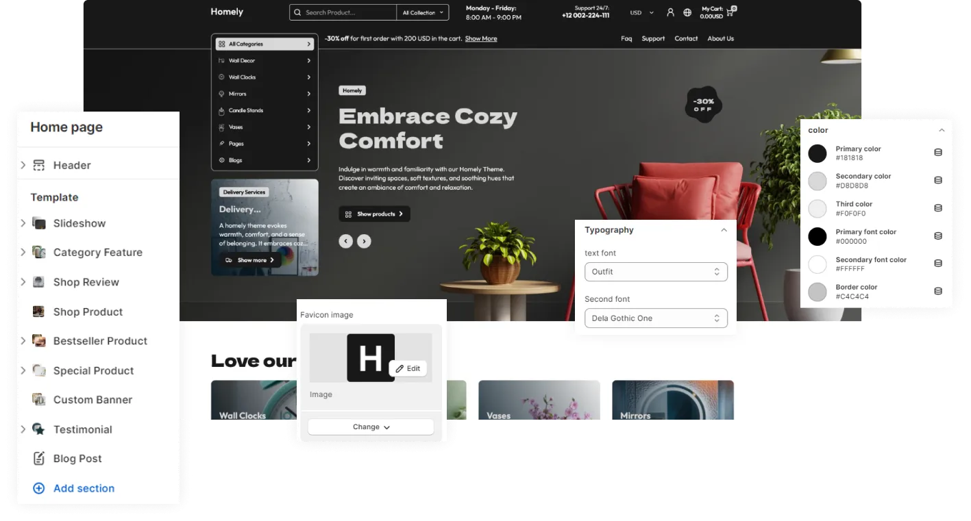 Homely Shopify Theme - WorkDo
