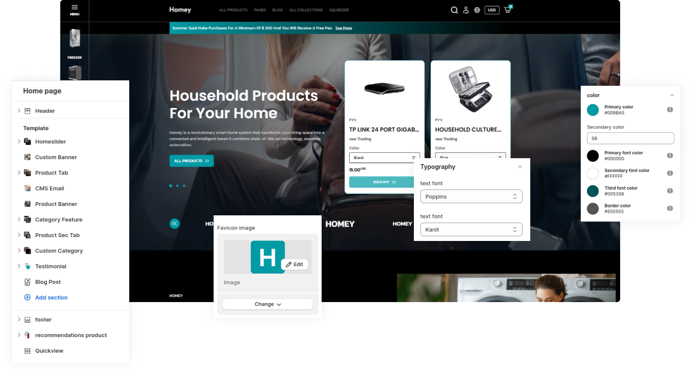 Homey Shopify Theme - WorkDo